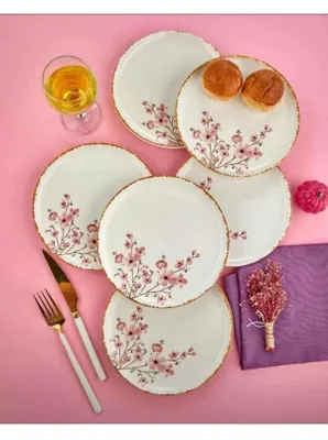 Produktbild von Hermia Concept, Elégante Dessertteller Set (6 Stück) aus 100% Keramik, 20 cm