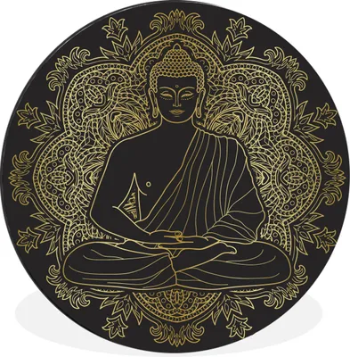 Produktbild von MuchoWow® - Mauerkreis - Wandbilder - Runde Bild - Bild aus Aluminium - Schlafzimmer - Wohnzimmerdekoration - Wand Dekoration