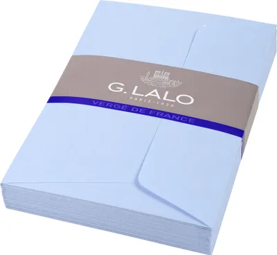 Produktbild von G.Lalo 10x Lalo, Packung 25 Umschlägen selbstklebend, 107x152mm - Blau 52102L