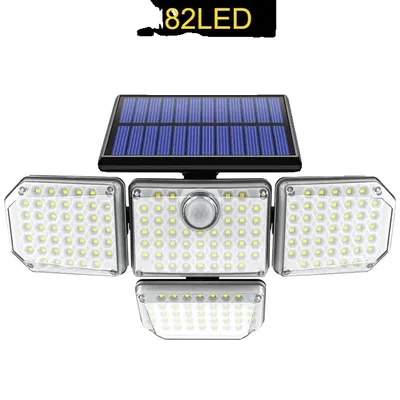 Image de Lampes solaires d'extérieur, têtes réglables, 3 modes de travail, 182led Intégrées