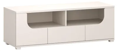 Obrázok produktu pre Selsey Valles - TV stolík so zásuvkou a otvorenými priehradkami, 130 cm, kašmírová sivá