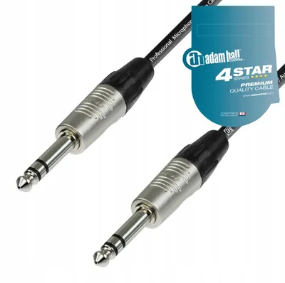 Productafbeelding van Adam Hall K4BVV0300: Stereo audiokabel met klinkconnector, lengte 3 meter