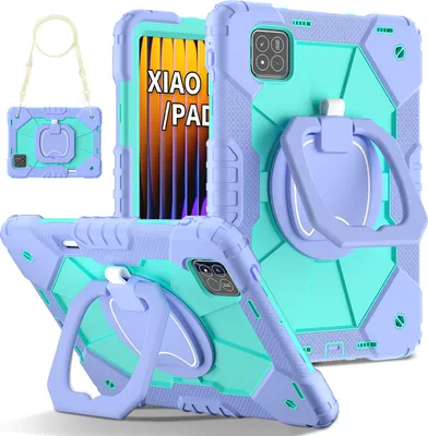 Produktbild von Hülle für Xiaomi Pad 7 / Pad 7 Pro Robuste Tragbare Schutzhülle mit Ständer, Handgurt und Schultergurt Lila