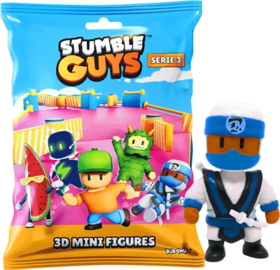 Produktbild von Stumble Guys 3D Sammelfiguren Serie 3 - Chrome Crystal - Figur 1. Shiro