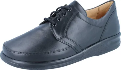 Produktbild von GANTER SENSITIV Kurt K Schnürhalbschuhe schwarz/Calf-Glattleder - Größe: UK 11,5