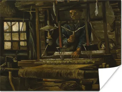 Produktbild von MuchoWow® Poster Die Weberin - Vincent van Gogh 160x120 cm - Foto Plakat