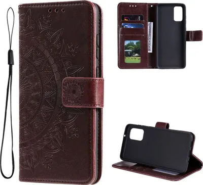 Produktbild von Hülle für Samsung Galaxy A13 5G/Galaxy A04s Handyhülle Flip Case Cover Tasche Mandala Braun