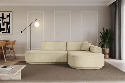 Produktbild von ALTDECOR Ecksofa in L-Form  MARI-L1-v3 - 243x171x83 cm Beige -  Corner Sofa Bett Eckcouch Couch  Wohnlandschaft Cauchsofa
