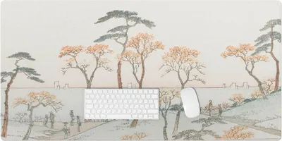 Produktbild von Bäume Am Wasser – Schreibtischunterlage – Rutschfeste Tischunterlage – Schreibtischmatte für Büro & Zuhause – Schreibunterlage – Mauspad – Tischmatte – 120 x 60 cm