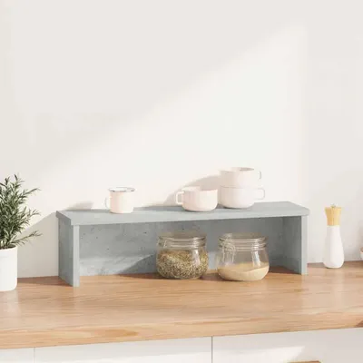 Zdjęcie produktu dla vidaXL Półka kuchenna sztaplowana betonowa szara 50x15x16 cm materiał drewnopochodny