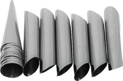Produktbild von 6X Cannoli Schaumrollen + 10x Schillerlockenformen Set Sahnerollen Trubotschki Backform Hörnchen Cremerollen