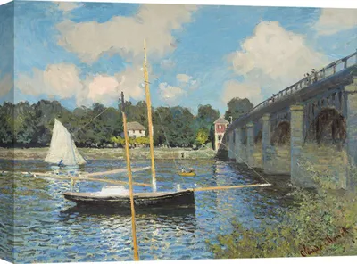 Zdjęcie produktu dla Wydruk na płótnie - Claude Monet, Most w Argenteuil - 60x40 cm