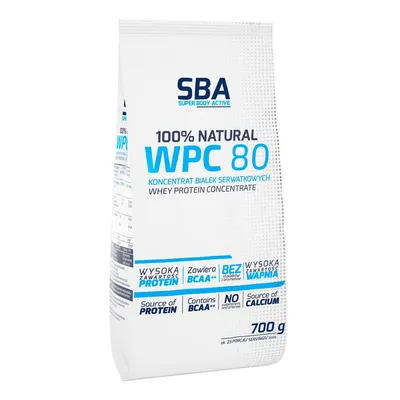 Produktbild von Mlekovita 100% Natural WPC 80 - 700g Molkenproteinkonzentrat Proteingehalt