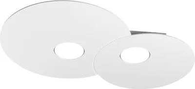 Zdjęcie produktu dla Okrągła lampa sufitowa Toplight Cloud 2-punktowa z oprawką GX53, biała rama, nowoczesny design 50x35x3cm