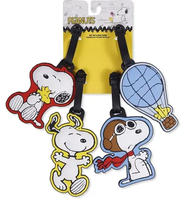 Productafbeelding van Peanuts rugzakhanger, Snoopy - Multicolor bagagelabels, standaard