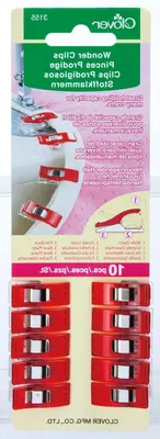 Productafbeelding van Stofklemmen - Handwerk Clips - Naaien Quilten - Stevige Grip - 10 Stuks - Blauw