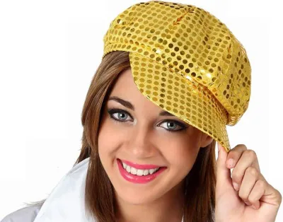 Produktbild von Goldene Disco-Kappe für Erwachsene