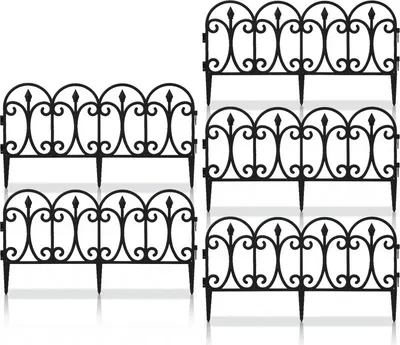Image de TolleTour 25 pièces Clôture de parterre Bordure de jardin Bordure de pelouse Bordure de parterre Palissade