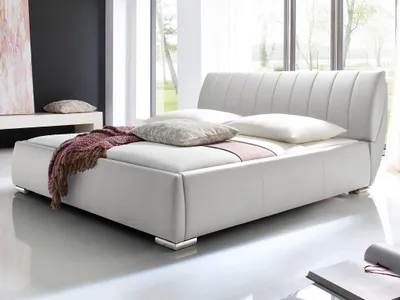 Produktbild von Meise Möbel Polsterbett Bern; Farbe: Weiß ; Maße (BxLxH): 200 cm x 200 cm x 97 cm; 664-99-60000