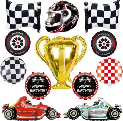 Productafbeelding van Autoverjaardagsdecoratie ballonnenset - Cars verjaardagsdecoratie