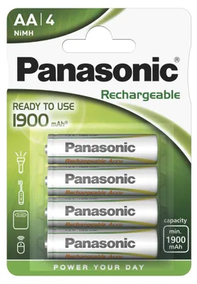 Produktbild von 1x4 Panasonic Akku NiMH Mignon AA 1900 mAh Ready to Use