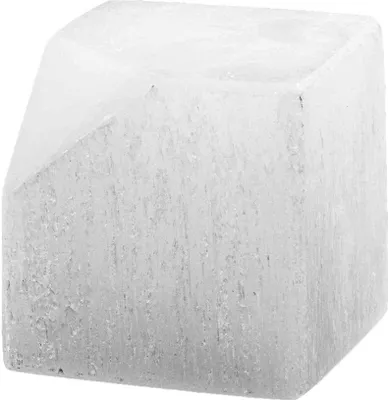 Produktbild von Selenit Würfel 5x5cm – Handgeschnitzter Würfel für Meditation und Energiearbeit