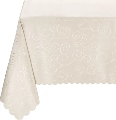 Produktbild von Tischdecke Ornamente, bügelfrei, fleckabweisend, pflegeleicht,Champagner, (Eckig110x110cm)