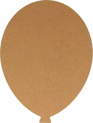 Produktbild von Holzballon MDF - 20 x 15 cm