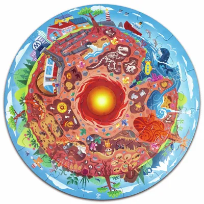 Zdjęcie produktu dla Puzzle Hape "Pod ziemią"