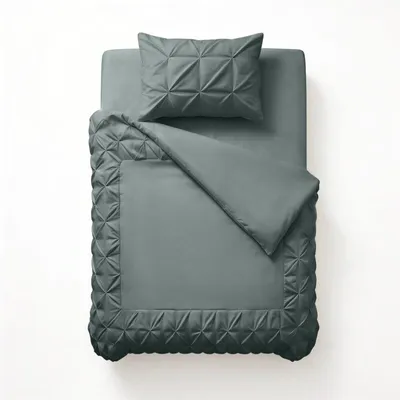Image de Sleeptime Border Pintuck Vert 140 x 200/220 cm