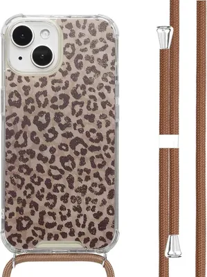 Zdjęcie produktu dla etui imoshion Design ze sznurkiem do Apple iPhone 15 - Leopard Mood