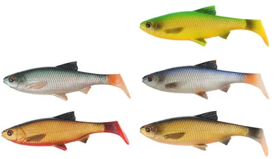Produktbild von Savage Gear 3D River Roach - 2 Gummifische Rotauge, Farbe:Blood Belly, Länge / Gewicht:22cm - 125g