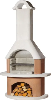 Produktbild von Buschbeck Gartengrillkamin Athen weiß-terrakotta 90069.000
