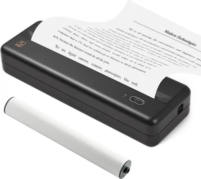 Obrázok produktu pre Prenosná tlačiareň HPRT MT810 na papier A4, termálna tlač, bezdrôtové pripojenie BT, kompatibilná so systémami iOS a Android, podpora mobilných fototlačiarní 210 mm/110 mm, na tlač náčrtov, správ vonku, na cestách, v domácej kancelárii a na tlač s 1 kotúčom termálneho papiera A4