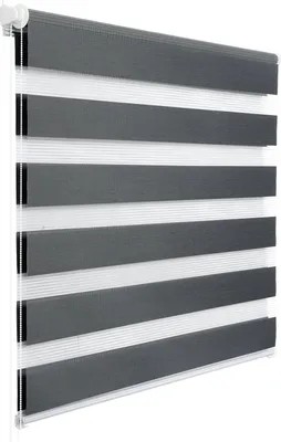 Image de Stores vénitiens à enroulement sans perçage | Gris foncé | 60 x 150 cm
