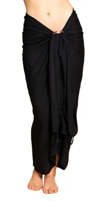 Productafbeelding van PANASIAM, zwarte sarong, 250x116 cm