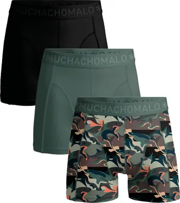 Produktbild von Muchachomalo Herren Boxershorts – 3er Pack – Baumwolle Stretch – Bequeme Unterwäsche – Größe XXL - U-OUTLT1010-377