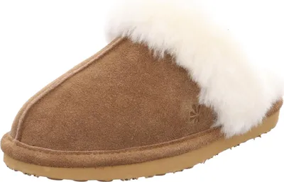 Produktbild von Natural Sense Damen Leder Pantolette Werra 1152983 Hausschuh Warmfutter Braun, Schuhgröße:39 EU
