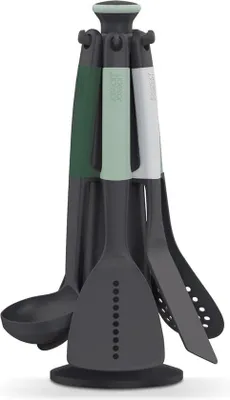 Produktbild von 6-teiliges Besteckset aus Kunststoff, grün