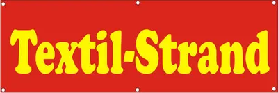 Produktbild von Werbeplane / Gerüstplane - p138 - Textilstrand - NEU - 150x50 cm - für Baustelle, Garten, Zaun oder Veranstaltung