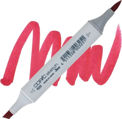 Image de Pinceau et burin double face COPIC Sketch, R29 Rouge à lèvres