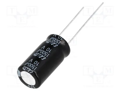Produktbild von 5x Kondensator: elektrolytisch THT 1500uF 10VDC Ø10x20mm 20% PF1A152MNN1020 Elek