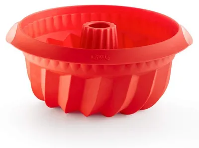 Produktbild von Lékué 881305, Savarin-Form, Rund, 2,4 l, -60 °C, 220 °C, Rot
