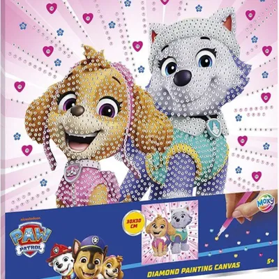 Productafbeelding van Paw Patrol Diamantverf Canvas - 30x30 cm