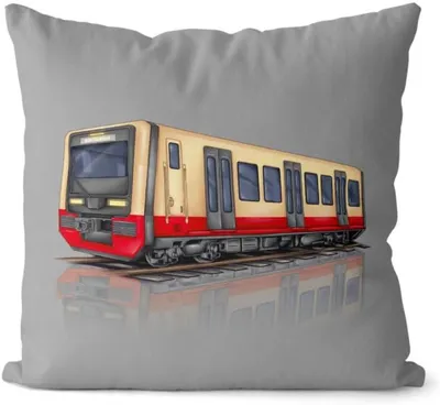 Produktbild von Kissen zur Berliner S-Bahn BR 484 – 55 x 55 cm