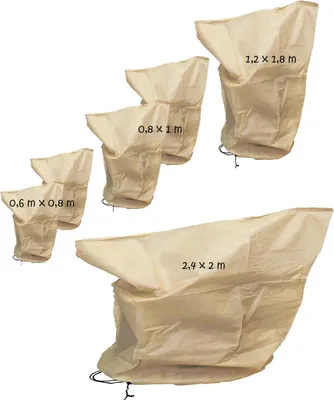 Produktbild von Kälteschutz Pflanzenhaube 6er Set beige - Optimaler Frostschutz für Kübelpflanzen & Garten