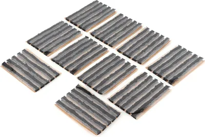 Produktbild von 50 Stück 100x6mm Reifenreparaturstopfen Tubeless Reifen Gummidichtungsstreifen Reifenpannenreparaturwerkzeug für Auto MotorradSchwarz