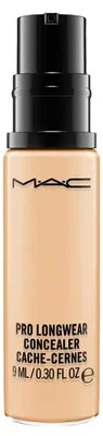 Imagen del producto de Corrector de imperfecciones MAC Pro Longwear, tonos claros a medios, 9 ml, amarillo, para ojeras, para puntos negros, corrección de color, mate, suavizante, NC25, 24 horas