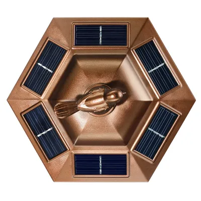 Image de esotec Solar lampe à fiche verticale Tivoli H=68cm cuivré résistant aux intempéries 102062
