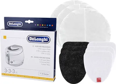 Zdjęcie produktu dla Zestaw filtrów DeLonghi F18 do frytkownic F18233, F18316, F18436